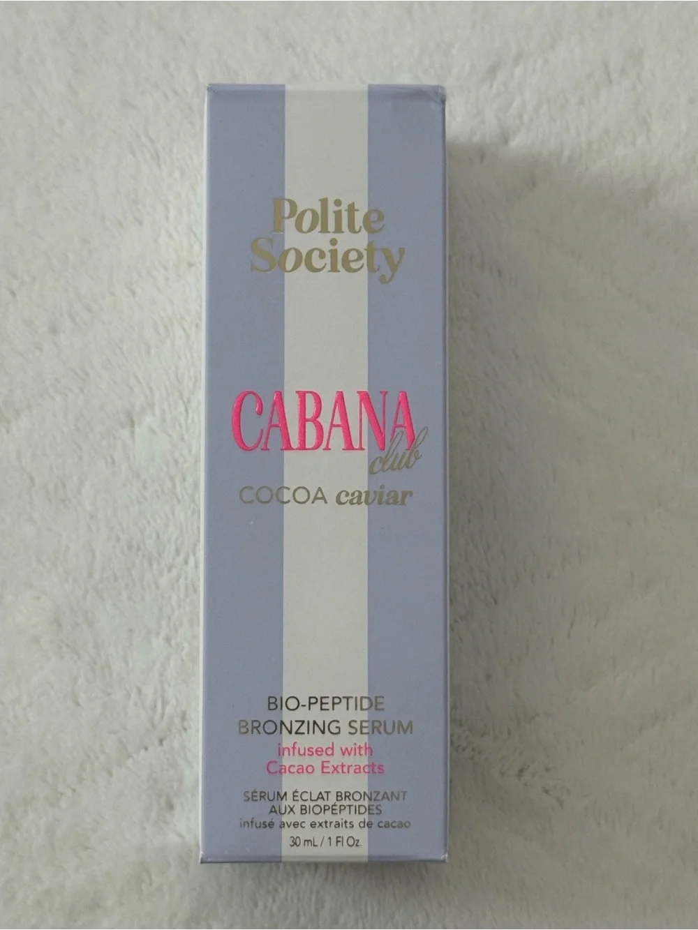 Polite Society Cabana Club Cocoa Caviar Bio-Peptide Bronzing Serum 1 fl oz Full